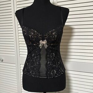 b. tempt’d Lingerie Corset/Thong Set | S